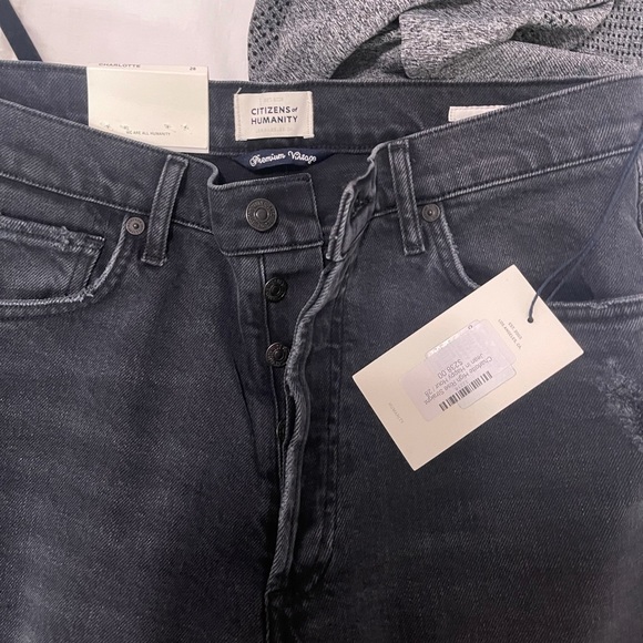 Citizens of Humanity Charlotte High Rise Straight in Happy Hour - Picture 2 of 9